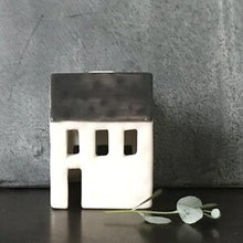 Load image into Gallery viewer, Porcelain House Tea Light Holder