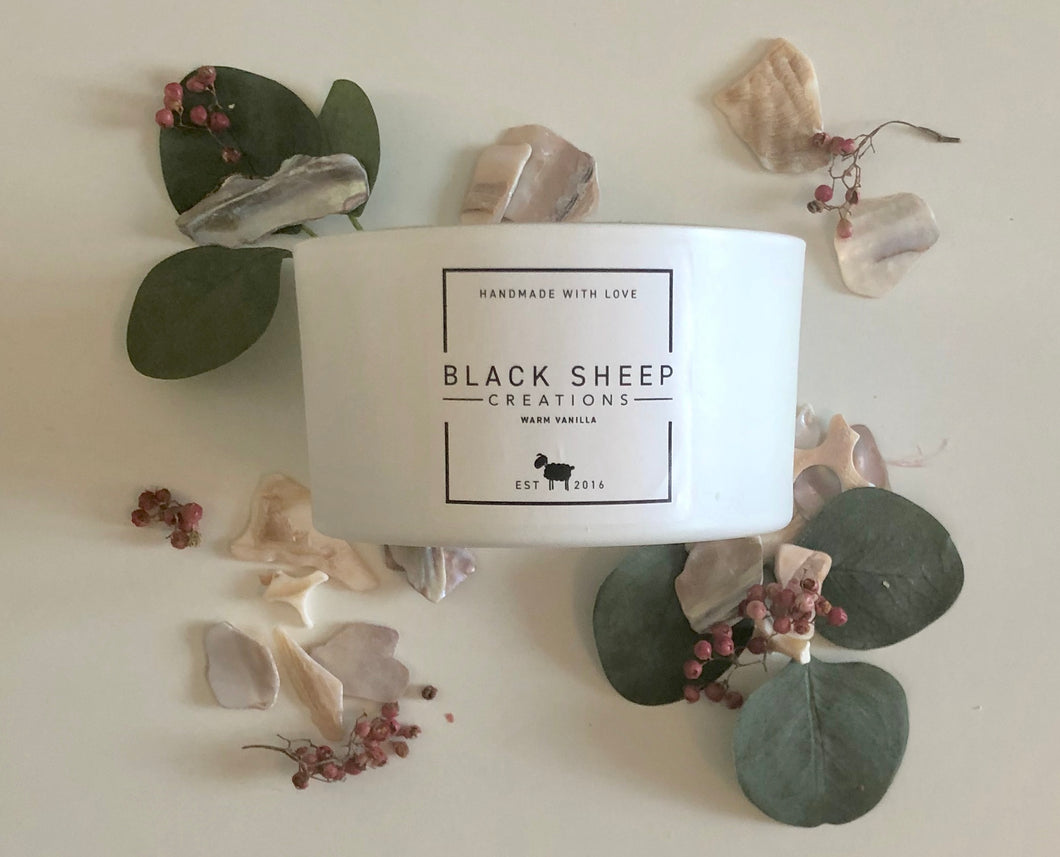Warm Vanilla 3 Wick Candle